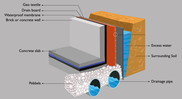 Dimple Board for Wall Drainage - 7213 Series - 4' x 50' Roll